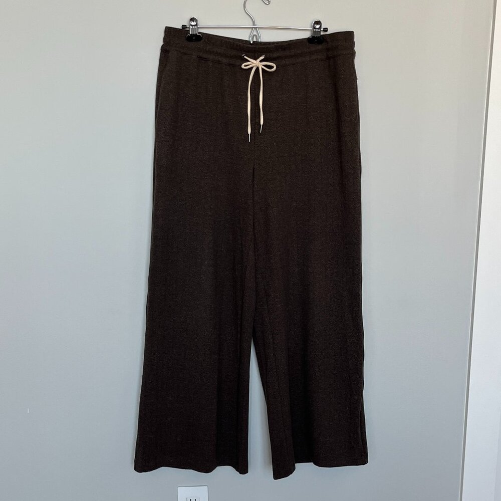Autres Filles Brown/Black Herringbone Knit Pants L